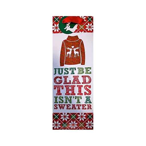 The Gift Wrap Company Sweater Bottle Bag