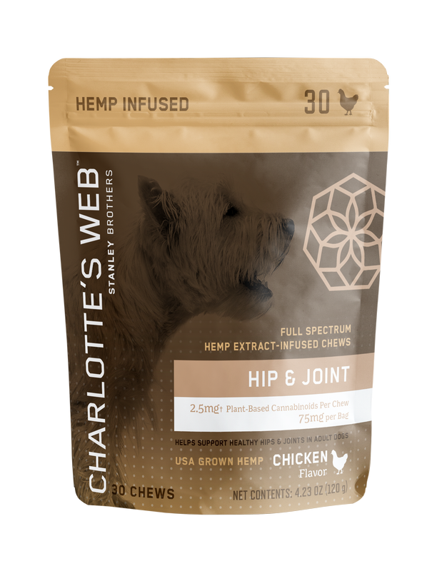Charlotte's Web Hip and Joint Chews for Dogs 2.5mg – 30ct