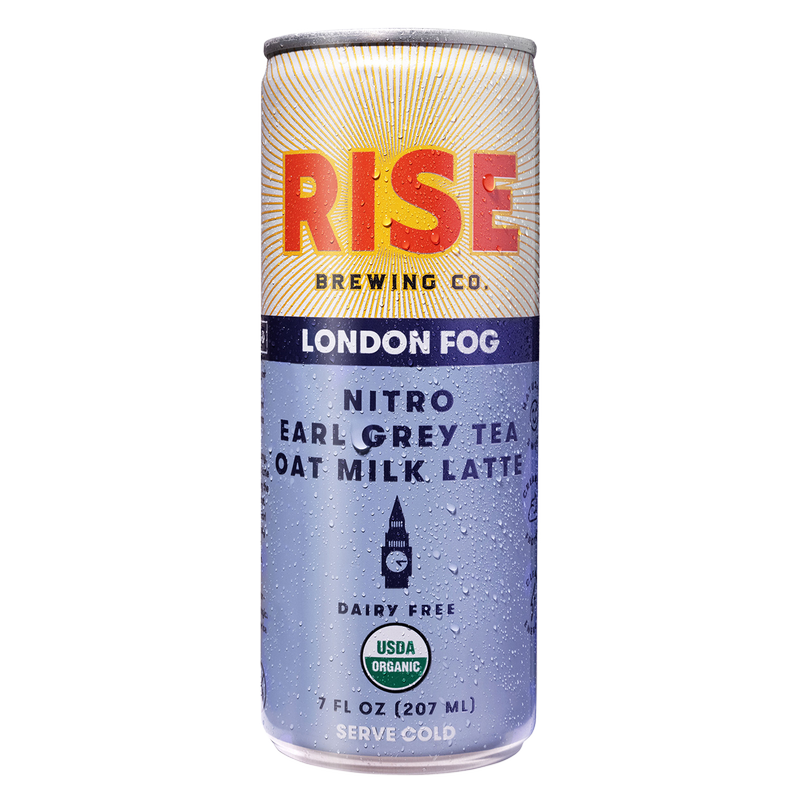 RISE Brewing Co. London Fog Nitro Earl Grey Tea Oat Milk Latte 7oz Can