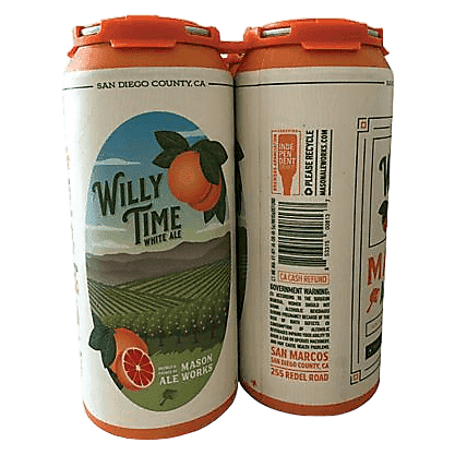 Mason Ale Works Willy Time White Ale 6pk 16oz Can