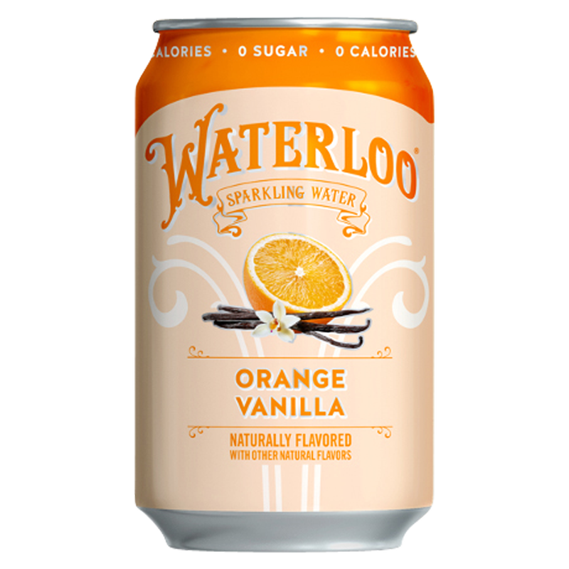 Waterloo Sparkling Water Orange Vanilla Single 12oz Can