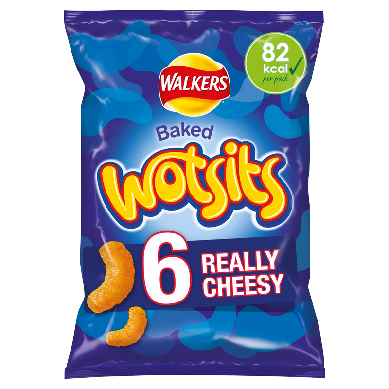 Walkers Wotsits Really Cheesy, 6 x 16.5g