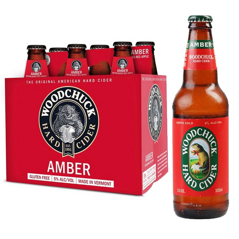 Woodchuck Draft Cider Amber 6pk 12oz Btl 5.0% ABV