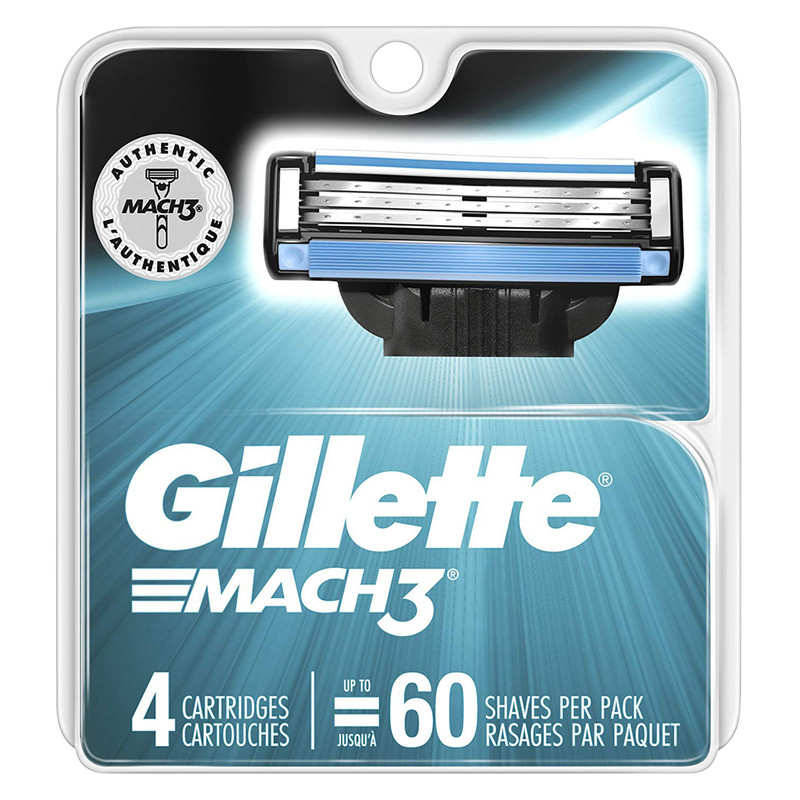 Gillette Mach3 Razor Refill 4ct