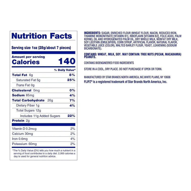 Flipz State Fair Strawberry Shortcake Covered Pretzels 6.5oz Snacks