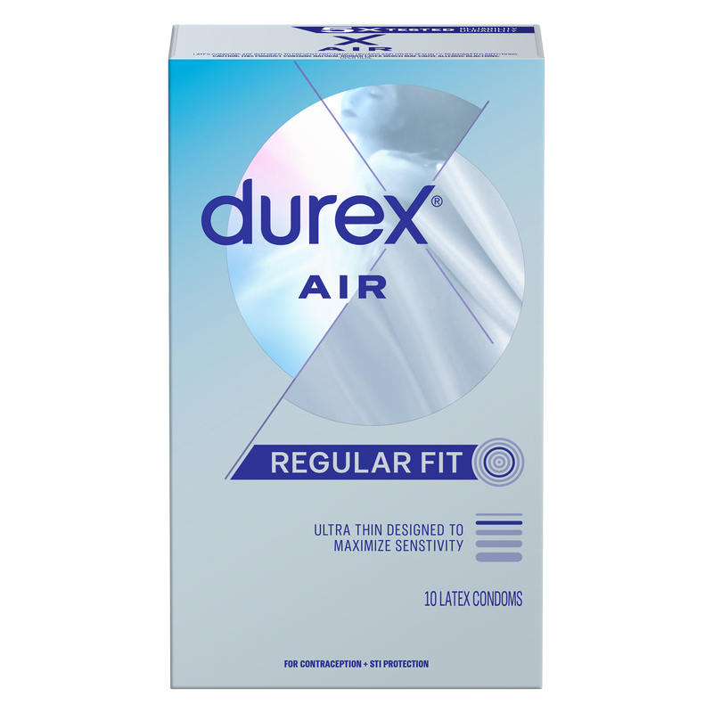 Durex Air Extra Thin Regular Fit Condoms 10 Ct