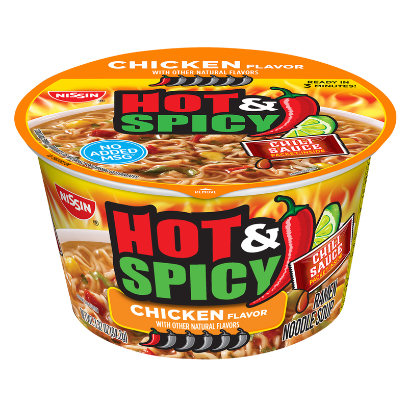 Nissin Hot & Spicy Chicken Ramen 3.23oz