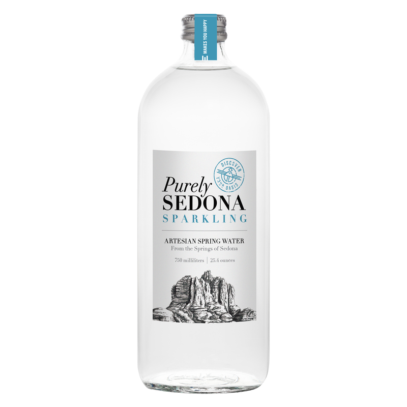 Purely Sedona Sparkling Water 750ml Glass Bottle