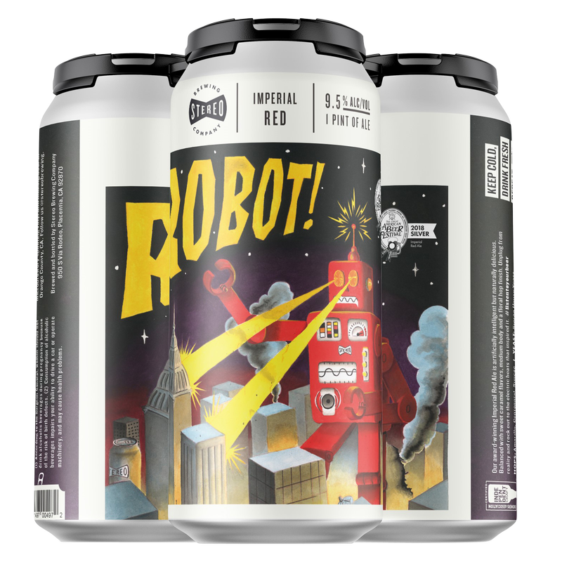 Stereo Brewing Robot Imperial Red 4pk 16oz