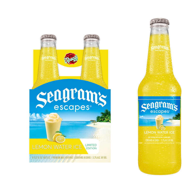 Seagram's Escapes Lemon Water Ice 4pk 11.2oz Btl 3.2% ABV