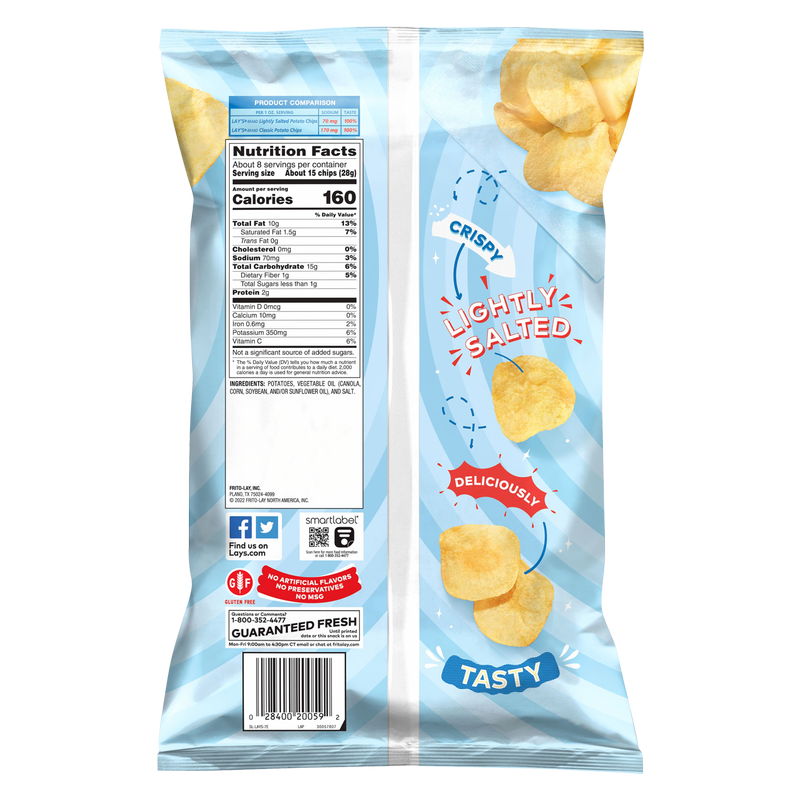 Lay's Lightly Salted Classic Potato Chips 7.75oz