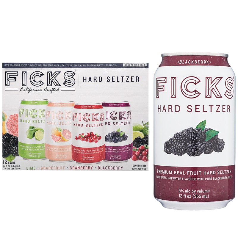 Ficks Seltzer Variety Pack 12pk 12oz Can 5.0% ABV