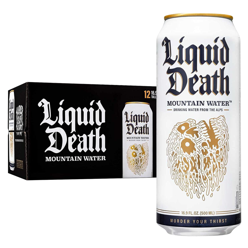Liquid Death Mountain Water 12pk 16.9oz Can
