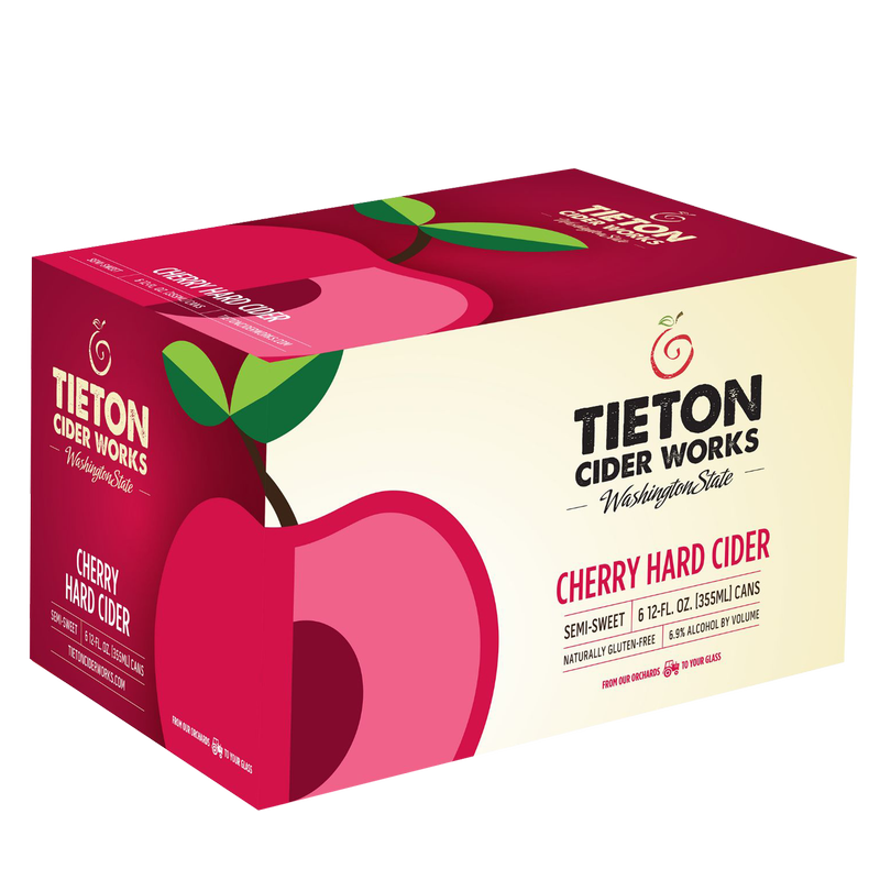 Tieton Cider Works Cherry Cider 6pk 12oz Can : Alcohol fast delivery by ...