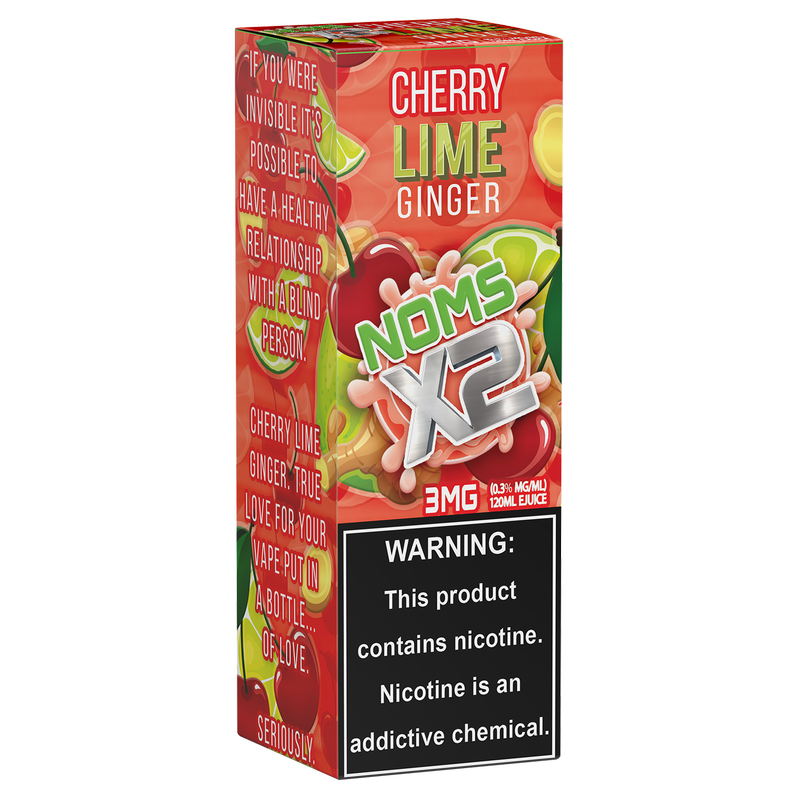 Noms X2 Cherry Lime Ginger 3mg E-Liquid 120ml
