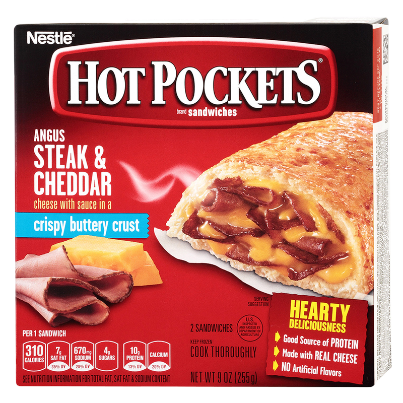 Hot Pockets Steak & Cheddar 2ct