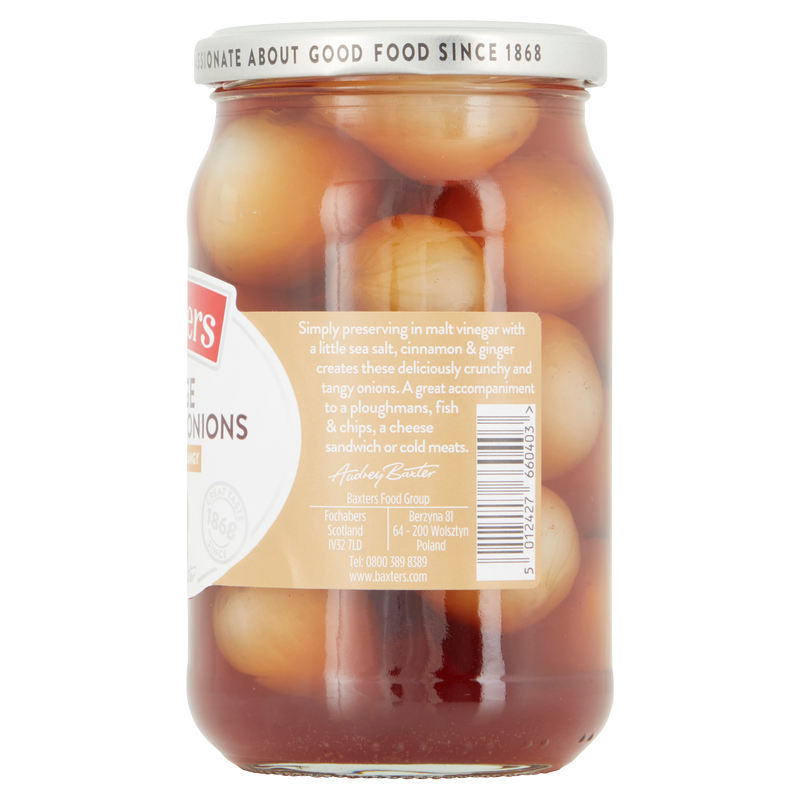 Baxters Large Silverskin Onions Crunchy and Tangy, 440g
