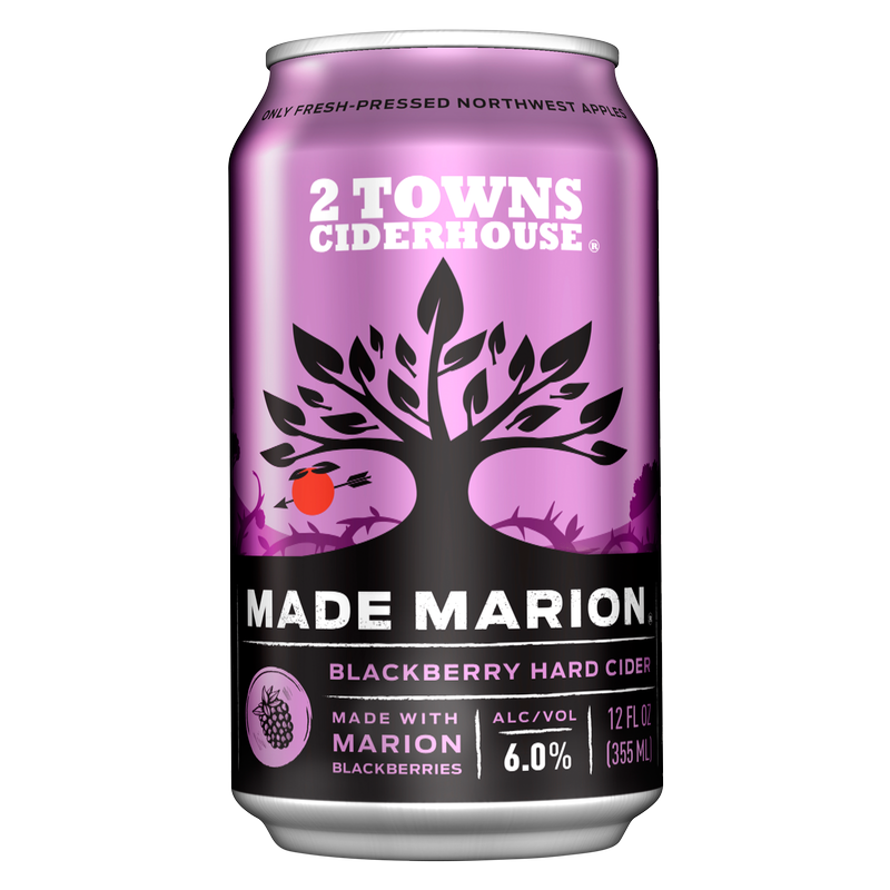 2 Towns Made Marion Cider 6pk 12oz Can