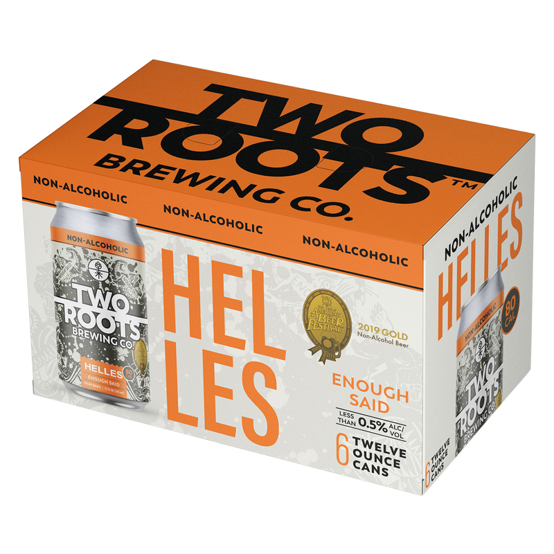 Two Roots Brewing Enough Said Helles Non-Alcoholic 6pk 12oz Can