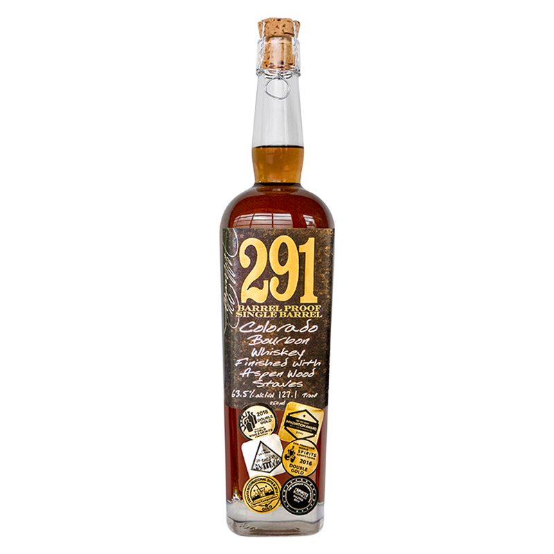 291 Colorado Bourbon Whiskey Barrel Proof Single Barrel 750ml (126 Proof)