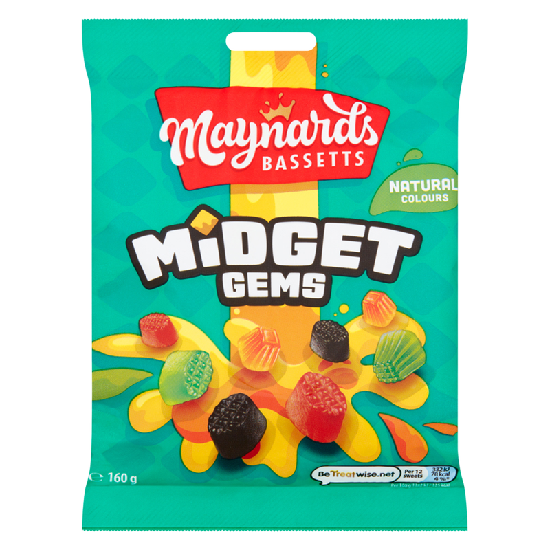 Maynards Bassetts Midget Gems, 160g