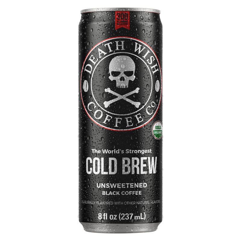 Death Wish Unsweetened Cold Brew 8oz Can