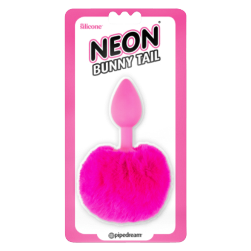 Neon Pink Bunny Tail