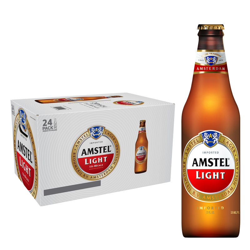 Amstel Light 24pk 12oz Btl 3.5% ABV