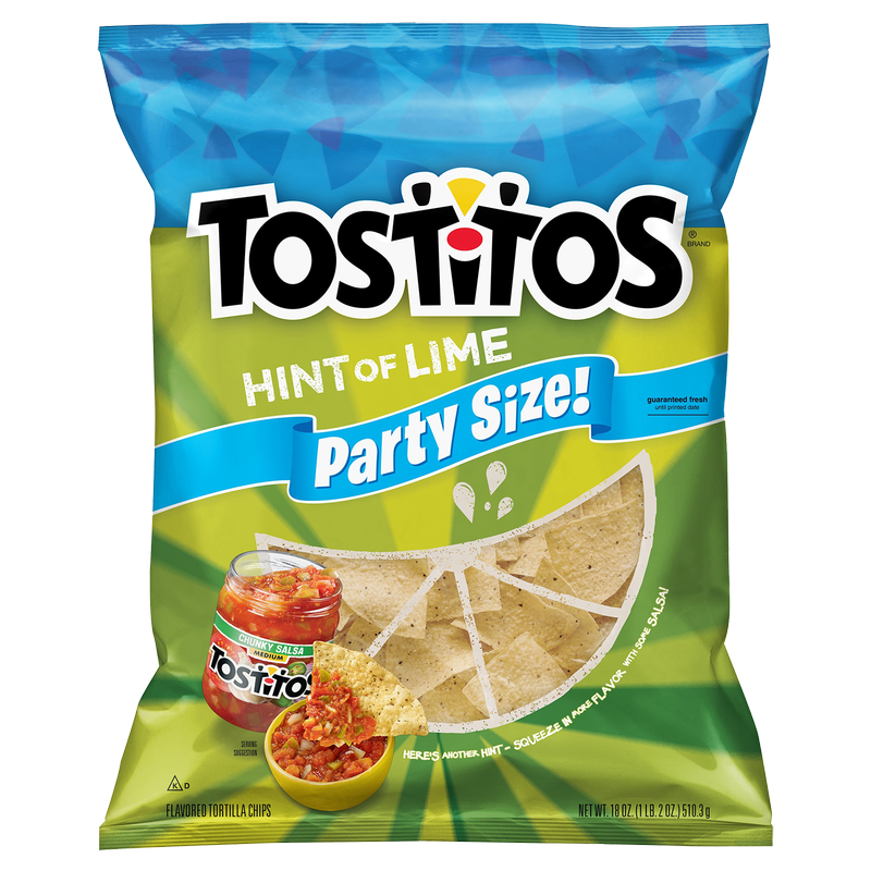 Tostitos Hint of Lime Tortilla Chips 16.75oz
