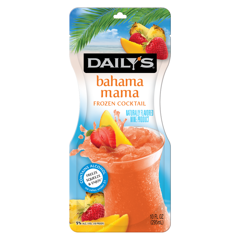 Dailys Bahama Mama Ready to Drink Single 10oz Pouch 5% ABV