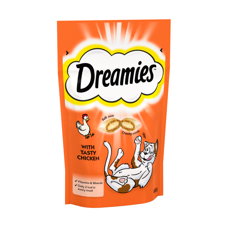 Dreamies Cat Treats with Chicken, 60g