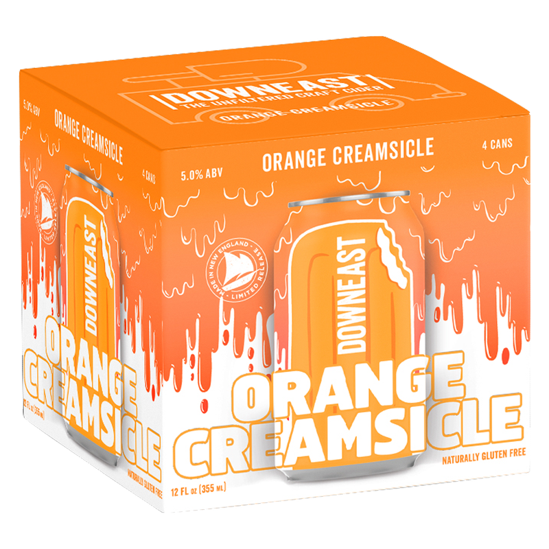 Downeast Orange Creamsicle 4pk 12oz Can 5 ABV Alcohol fast delivery