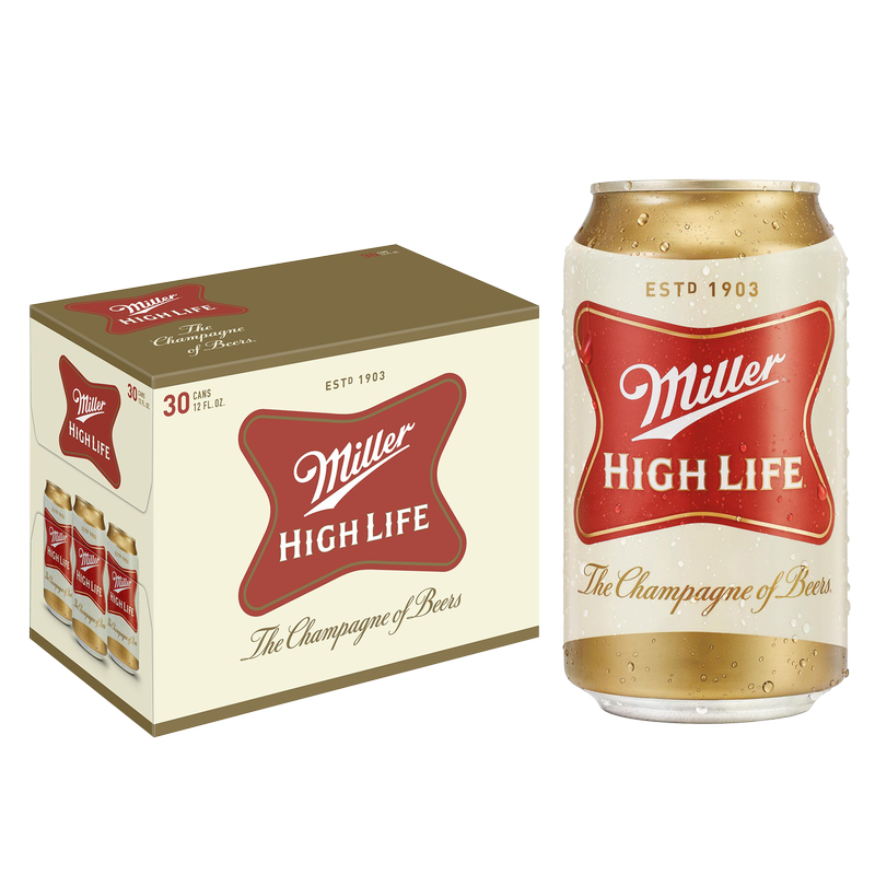 Miller High Life 30pk 12oz Can 4.6% ABV