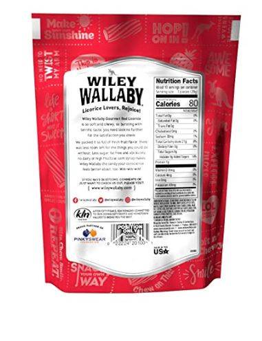 Wiley Wallaby Red Licorice 10oz