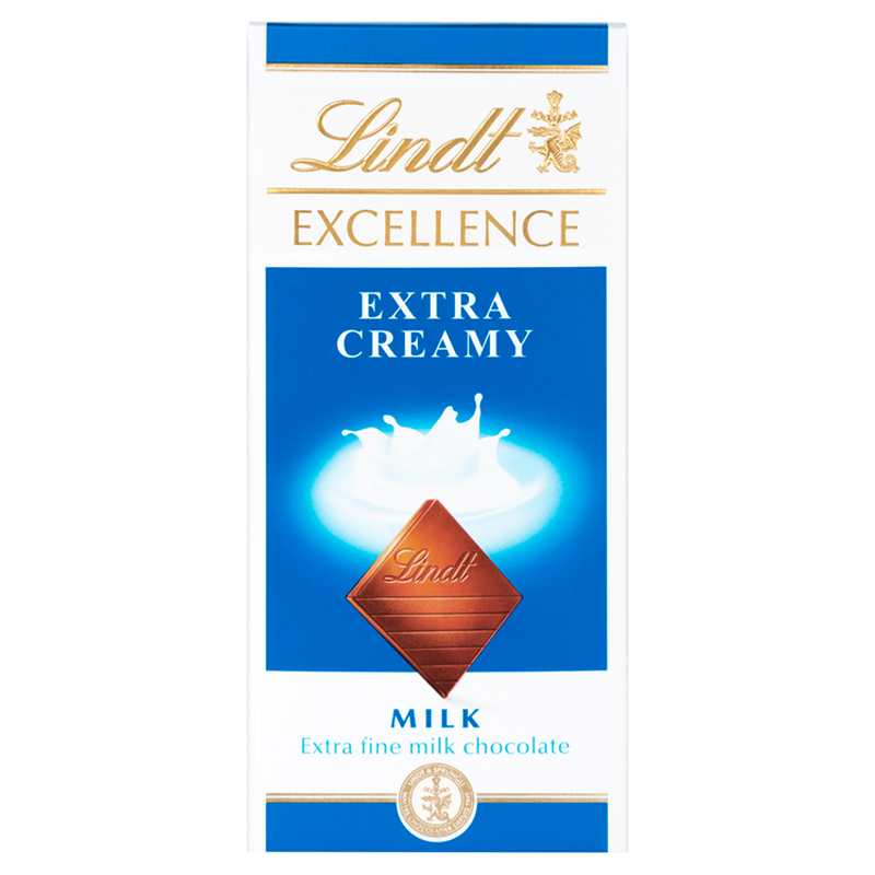 Lindt Excellence Extra Creamy Milk Chocolate, 100g