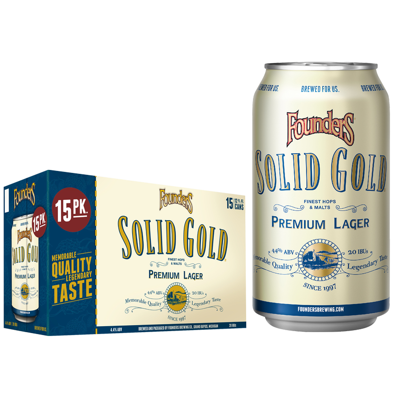 Founders Solid Gold 15pk 12oz Can 4.4% ABV