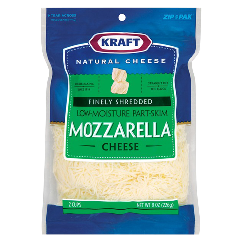 Kraft Finely Shredded Mozzarella Cheese 8oz