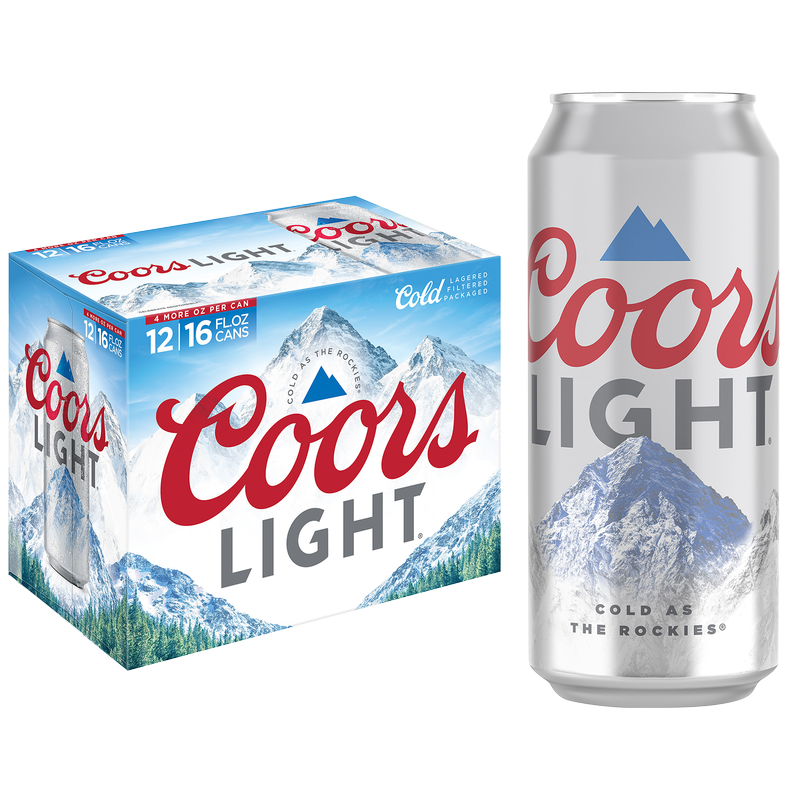 Coors Light 12pk 16oz Can 4.2% ABV