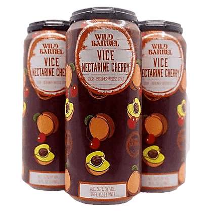 Wild Barrel Brewing Vice Nectarine Cherry 4pk 16oz Can