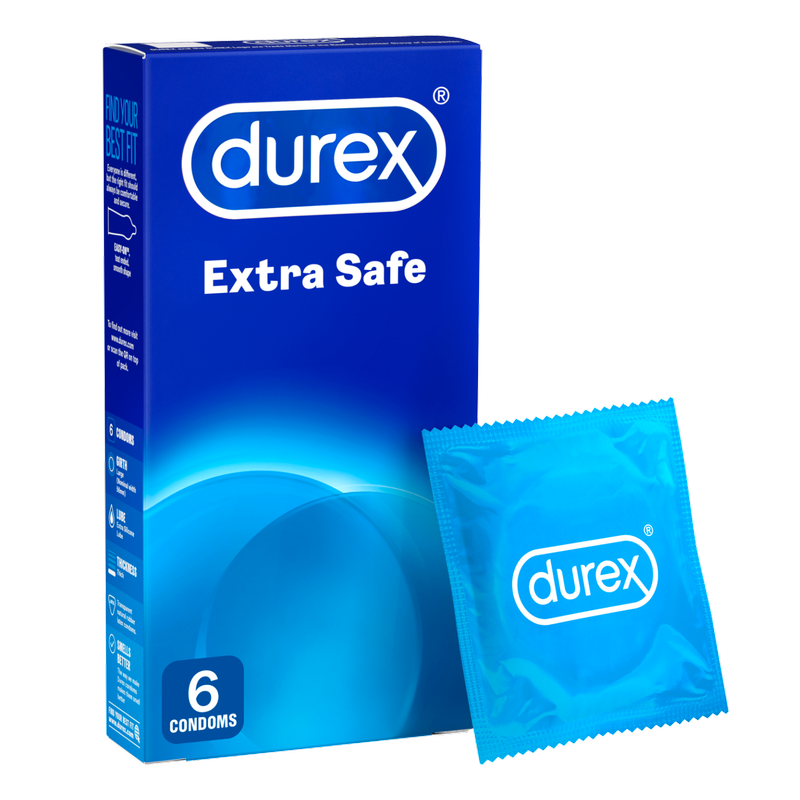 Durex Extra Safe Condoms, 6pcs