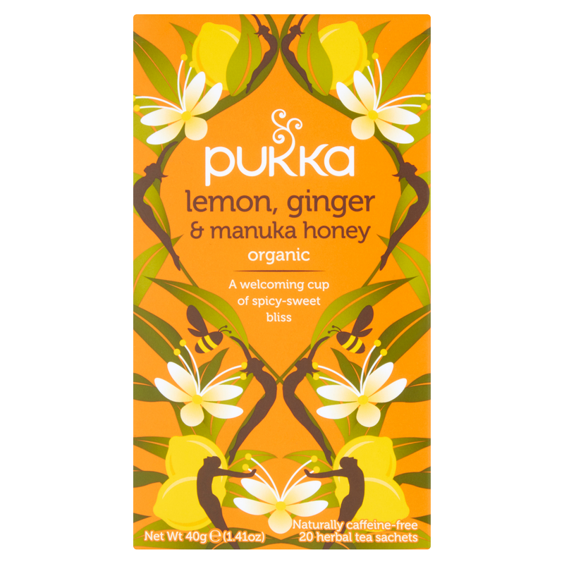 Pukka Lemon, Ginger & Manuka Honey, 20pcs