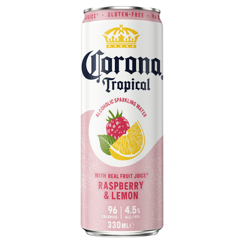 Corona Tropical Rasberry & Lemon Alcoholic Sparkling Water, 330ml