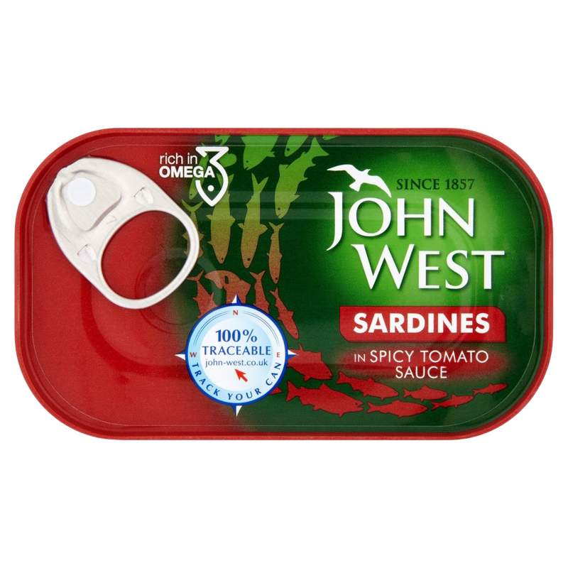John West Sardines in Spicy Tomato Sauce, 120g