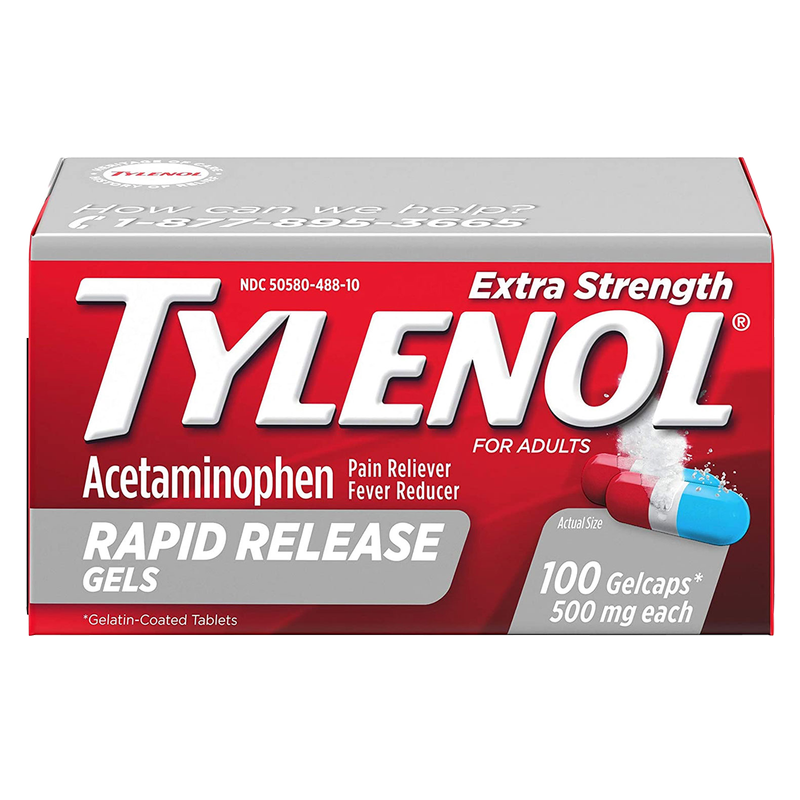 Tylenol Extra Strength Rapid Release Caplets 100ct