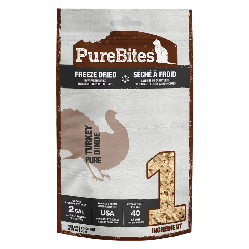 PureBites Turkey Cat Treats 0.92 oz