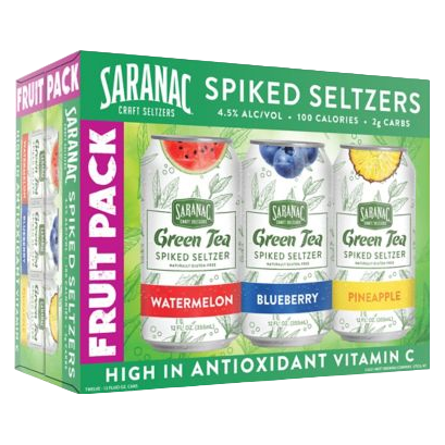Saranac Green Tea Spiked Seltzer Variety Pack #2 12pk 12oz Cans