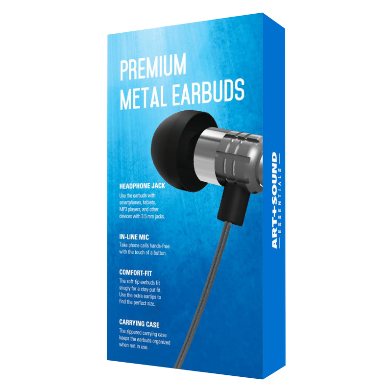 Art+Sound Premium Earbuds with In-Line Mic