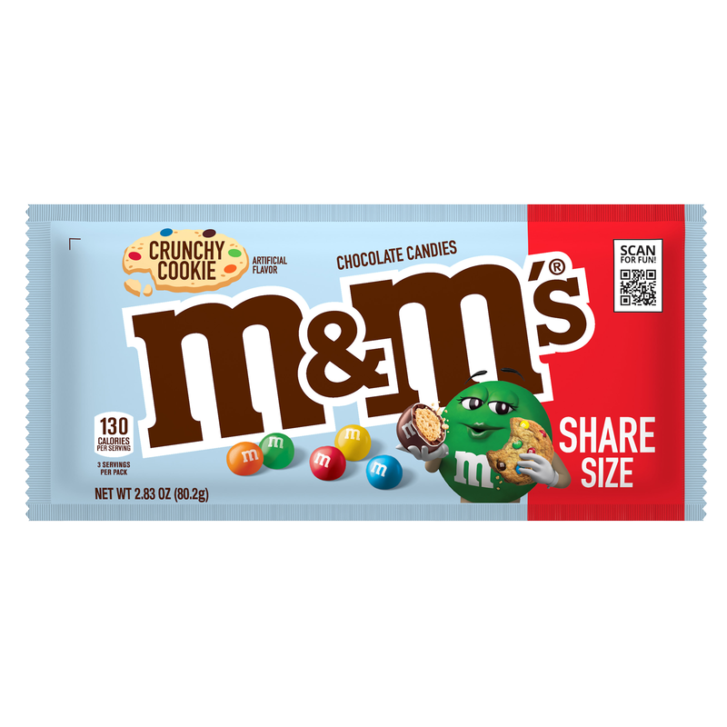 M&Ms Crunchy Cookie Candies Share Size 2.83oz