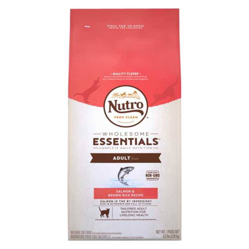 Nutro Wholesome Essentials Adult Cat Salmon & Brown Rice Dry Cat Food 5lb