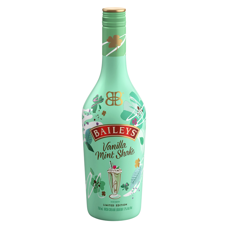 Baileys Vanilla Mint Shake Irish Cream Liqueur 750ml (68 Proof)
